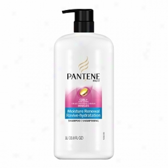 Pantene Pro-v Curly Hair Series Moisture Renewal Shampoo With Pump