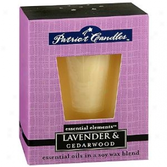 Patriot Essential Elements Soyy Candle, Lavender And Cederwood