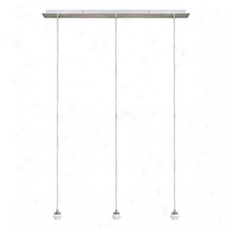 Paulmann Lighting Triple Pendant Ceiling Fixture Hanging Lamp 99, Brushef Nickel