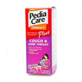 Pediacare Children's Feger Reducer Plus Cough & Sore Throat, Cherry