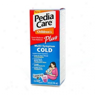 Pediacare Children's Fever Reducer Plus Multi-symptom Cold, Grape