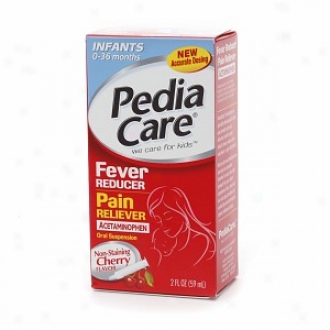 Pediacare Infant's Fever Reducer/pain Reliever Acetaminophen Oral Suspension, Non-staining Cherry Flavor