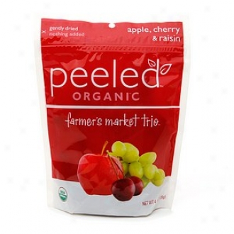 Peeled Organic Snacks Fruit Bag, Farmer's Market Trio:  Apple, Cherry & Raisin