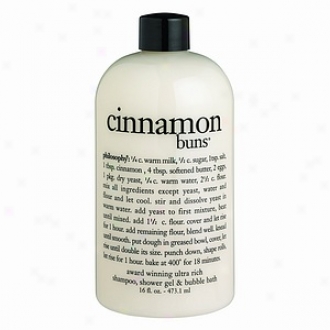 Philosophy 3-in-1 Ultra Rich Shampoo, Bubble Bath & Body Wash, Cinnamon Buns