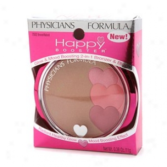 Physicians Formula Happy Booster Glow & Mood Boosting 2-in1 Bronzer & Blush, Bronze/natural