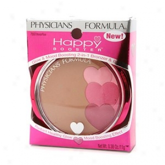 Physicians Formula Happy Booster Glow & Mood Boosting 2-in1 Bronzer & Blush, Bronze/rose