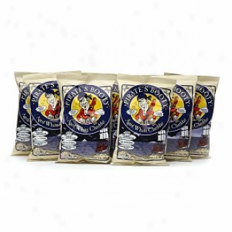 Pirate&s Booty Popped Snack Chips, Aged White Cheddar (24 X 1oz Bags)
