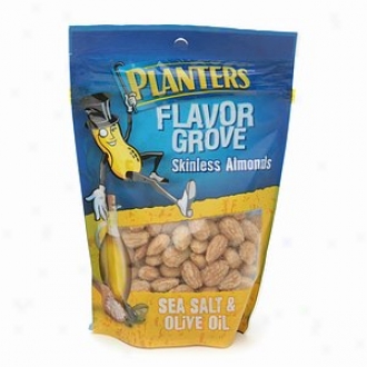 Planters Flavor Grove Skinless Almonds, Sea Salt & Olive Oil