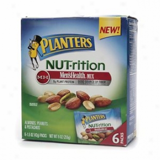 Planters Nut-rition Men's Health Mix (1.5 Oz Packets), Almonds, Peanuts & Pistachios