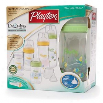 Playtex Drop-ins System Decorated Nurser Gift Set