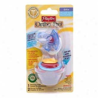 Playtex Orthopro Silicone Older Baby Pacifier With Sterilizing Cover