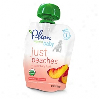 Plum Organics Baby Just Fruits Organic Baby Food: Stage 1, Peaches