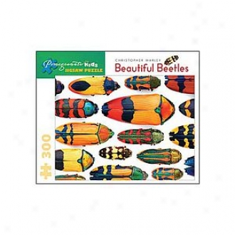 Pomegranate Communications Beautiful Beetles Puzzle: 300 Pc Ages 8 And Up