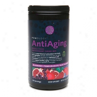 Pomology Anti-aging Whole Food Antioxidant Drink Mix, Blueberry/pomegranate Acai
