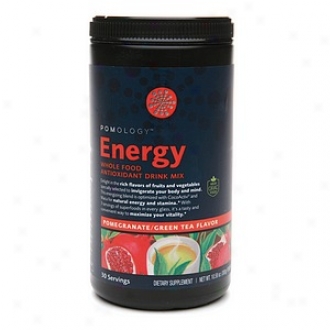 Pomology Energy Whole Food Antioxidant Drink Mix, Pomegranate/green Tea