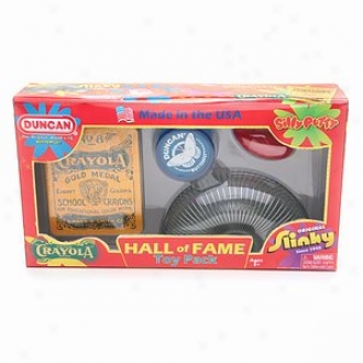 Poof-slinky Inc Hall Of Fame Pack Of Toys: Slinky, Silly Putty, Yo Yo, Crayons, Ages 5-12