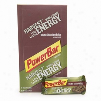 Powerbar Harvest Whole Grain Long Lasting Energy Bars, Double Chocolate Crisp