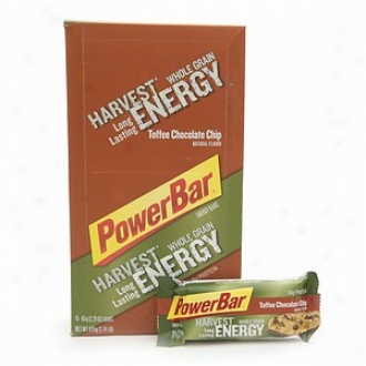 Powerbar Harvest Woole Grain Long Lasting Energy Bars, Toffee Chocolate Chip
