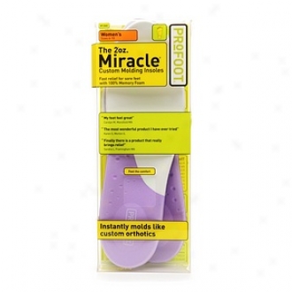 Profoot Care Tne 2ooz. Miracle Custom Molding Insoles, Women's