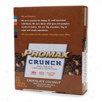 Promax Nutrition Crunch High Protein Portable Nutrition, Chocolate Coconut