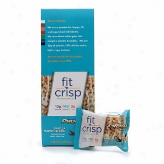 Promax Nutrition Fit 'n Crisp Protein Snacm, Vanilla Marshmallpw