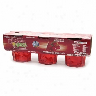 Protica Protein Gem, Protein Gelatin, 6 Fl Oz Cups, Fruit Punch