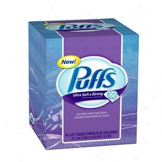 Puffs Ultra Soft & Strong Facial Tissues, 1 Box  (56 Count)