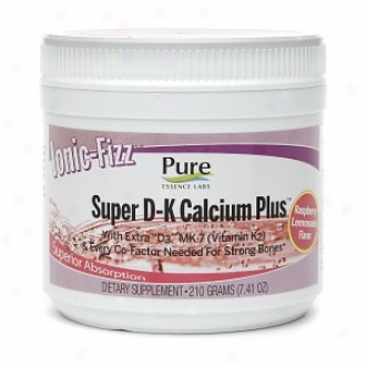 Pure Essence Labs Ionic Fizz Super D-k Calcium Plus, Raspberry Lemonade