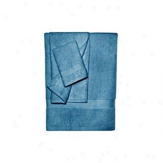 Pure Fiber 100% Bamboo Towel Set 3 Pcs Set, Midnight Azure