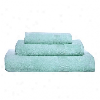 Pure Fiber Organic Combed Cotton Bath Towel 3 Pcs Set, Blue