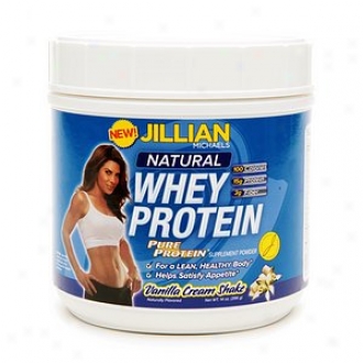 Pure Protein Jillian Michaels Natural Whey Protein, Vanilla Cream Shake