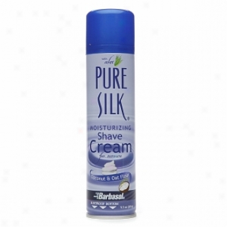 Pure Silk Moistufzing Shave Cream For Women, Coconut & Oat Flour