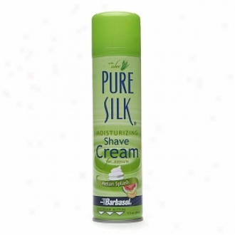 Pure Silk Moisturizing Shave Cream For Women, Melon Splash