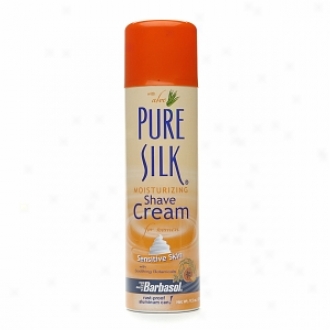 Pure Silk Moistyrizing Shave Cream For Women, Sensitive Skin