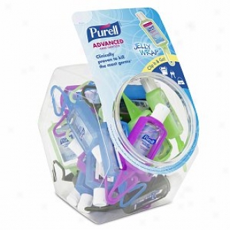 Purell Advanced Hand Sanitizer With Jelly Envelop Carrier Dsplay Bowl