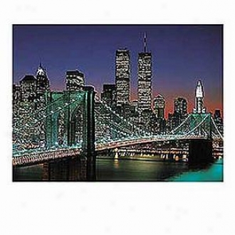 Ravensburger New York City Brooklyn Bridge And Manhattan Jigsaw Puzzle Ages 12+