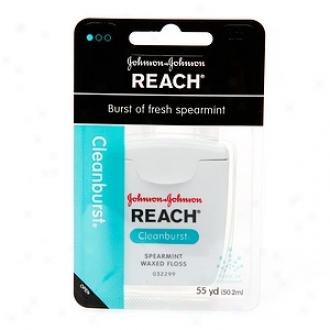 Reach Clean Burst Waxed Dental Floss, Cold Spearmint