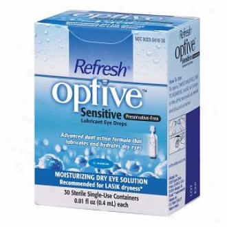 Refresh Optive Sensitive Preservative-free Lubricant Eye Drops