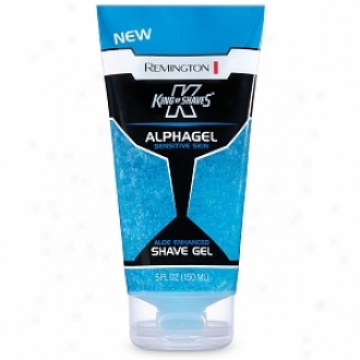 Remington King Of Shaves Alphagel Shave Gel For Sensiyive Skin, Aloe Enhanced