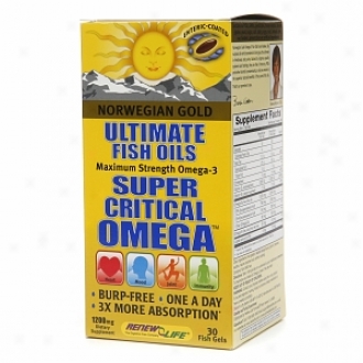 Renew Life Norwegian Good Super Critical Omega, Fish Gels