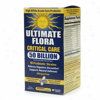 Renew Animated existence Ultimate Flora Critical Care 50 Billion, Vegetable Capsules