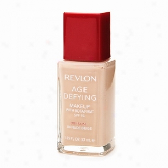 Revlon Age Defying Makeup Spf 15 Foundation Witn Botafirm For Dry Skin, Nude Beige 04