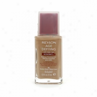 Revlon Age Defying Makeup Spf 20 Foundation With Botafirm For Regular Or Combination Skin, Medium Beige 08