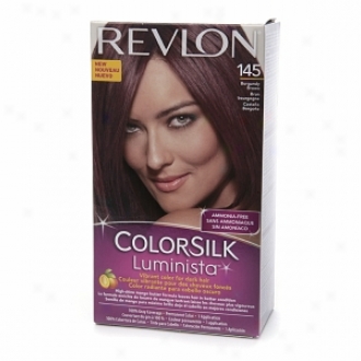 Revlon Colorsilk Luminista Vibrant Color For Dark Hair, Burgandy Brown 145