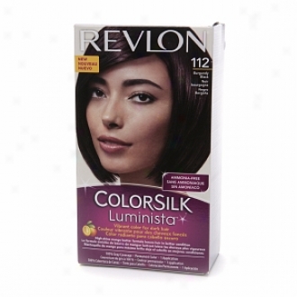 Revlon Colorsilk Luminista Vibrating Color For Dark Hair, Burgandy Black 112