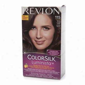 Revlon Colorsilk Luminista Vibrant Color For Dark Hair, Natudal Brown 115