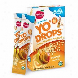 Change Foods Organic Yo'drops Crunchable Yogurt, Mango Mania