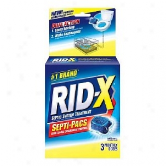Rid-x Septic Systej Treatment, 3-dose Dual Action Septi-pacs