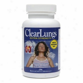 Ridgecrest Herbals Clear Lungs, Extra Strength, Vegetarian Capsules