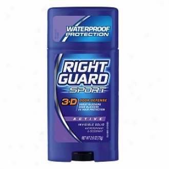 Right Guard Mockery 3-d Scent Defense, Antiperspirant & Deodorant Invisible Solid, Active